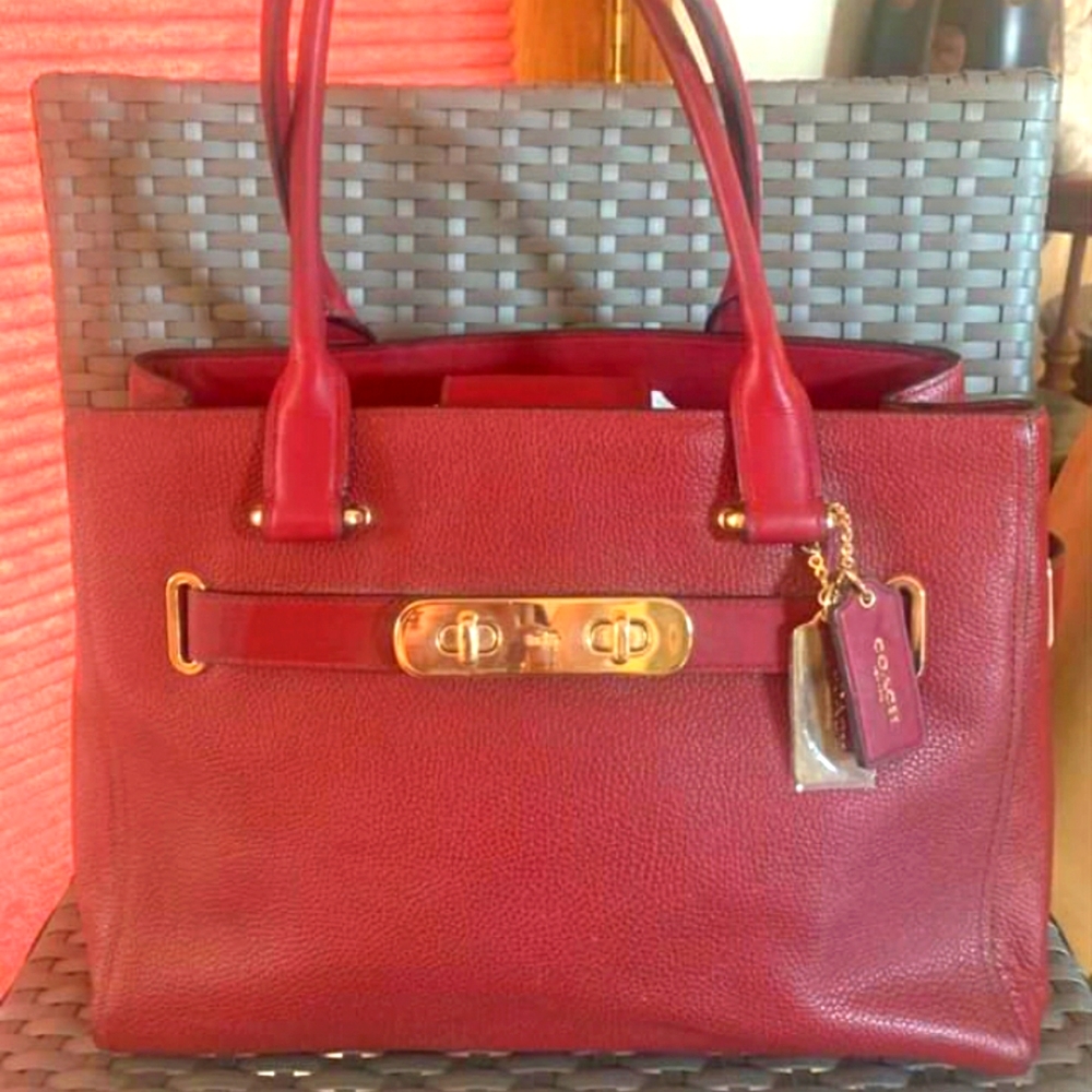 Coach leather bag